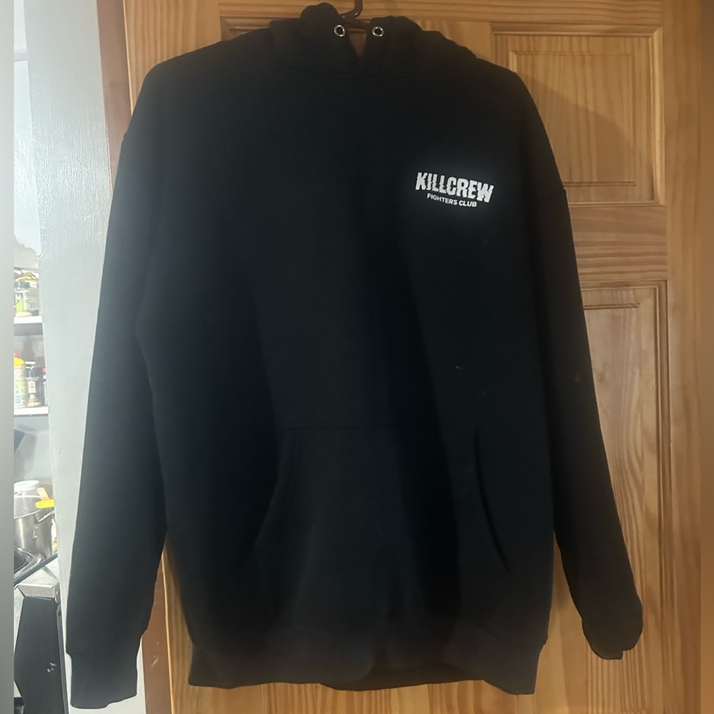 Kill Crew Black Hoodie with White Logo